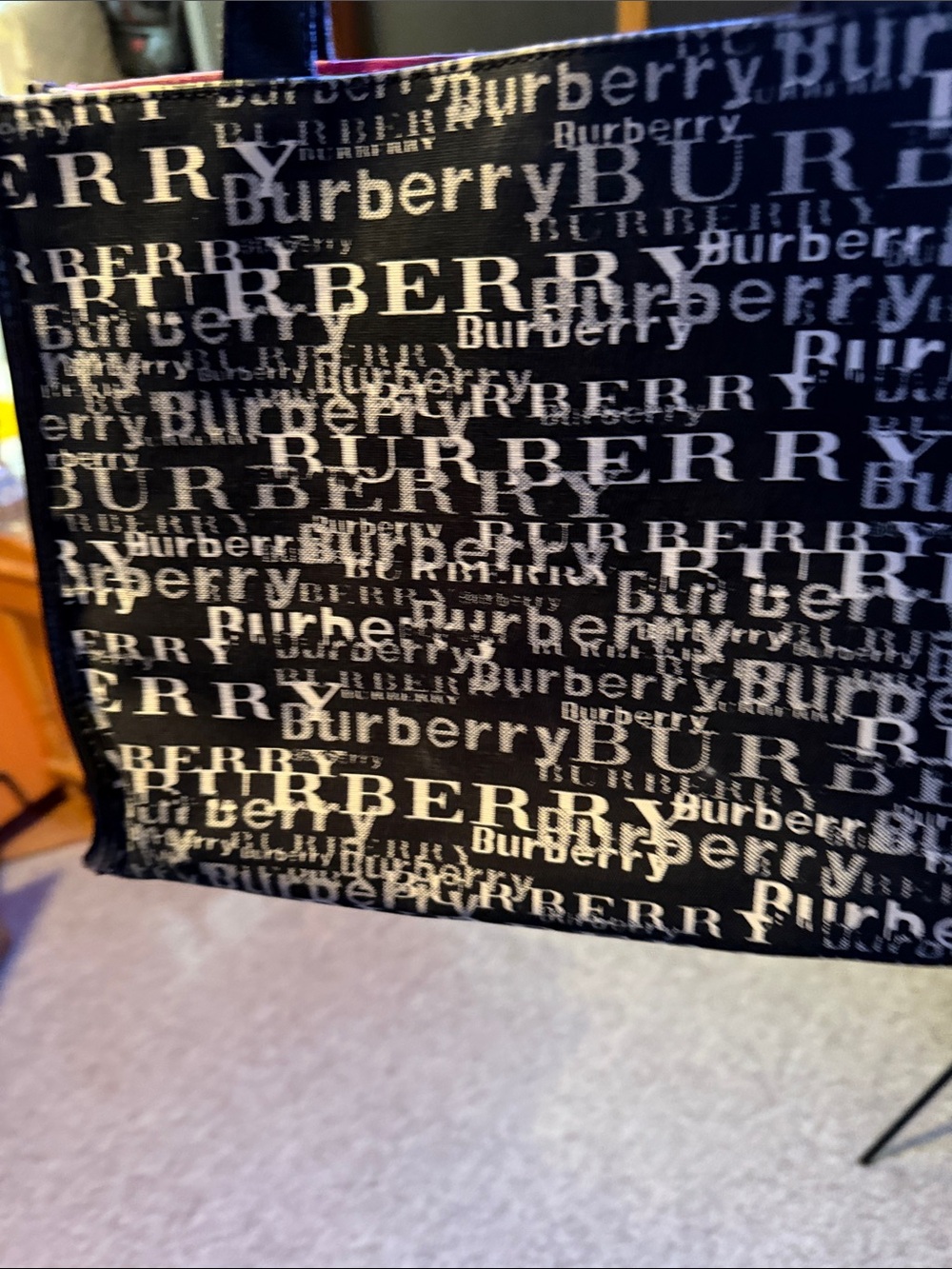Burberry canvas bag